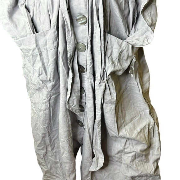 NEW Free People Meet Me In Montauk Duster Jacket Lavender Trench Dress Belted - Picture 6 of 7